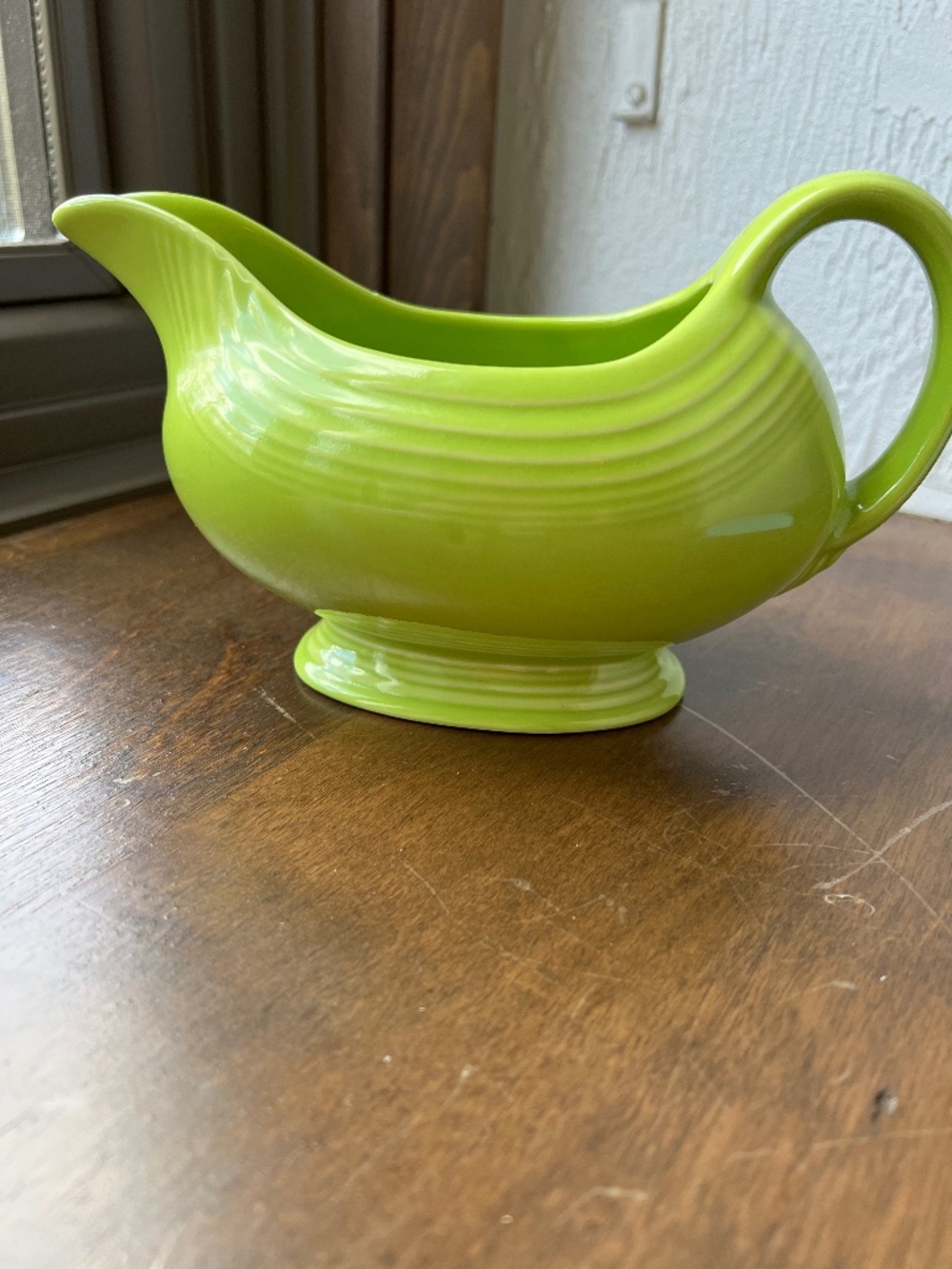 VINTAGE - FIESTA Ceramic Sauce Boat - Lemongrass Green